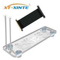 XT-XINTE Bracket PCI- E 3.0 16X Graphics Card vertical bracket/base with RGB LED Light for DIY ATX case Cables