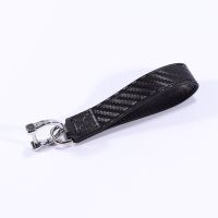 New Hot Sale Carbon Fiber Pattern Car Key Case Cover For Audi A6 C8 A7 A8 Q8 2018 2019 Car Interior Accessories Keyring Keychain