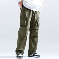 NSMKW MALL Pants Straight Cut Men Fashion Loose Six 6 Pockets Tactical Kargo Pant Man Seluar Kerja Lelaki