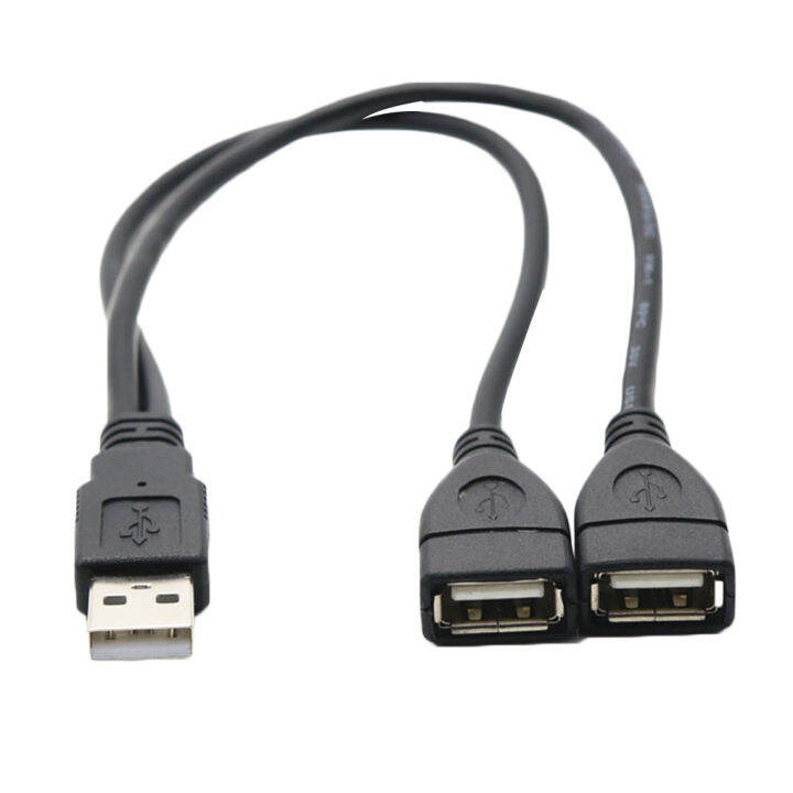 Usb Charging Power Cable Cord Extension Cable Usb 2 0 A 1 Male To 2 Dual Usb Female Data Hub