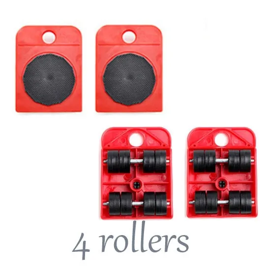 Move Heavy Duty Furniture Lifter 4 Sliders Moving Wheels Set Moving