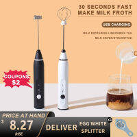 เครื่องตีฟองนมไฟฟ้าแบบพกพา 3 โหมดพร้อม USB Charger Foam Maker Whisk Handheld Foamer Drink Mixer Coffee Frothing Wand-jica