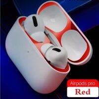 สติกเกอร์ป้องกันฝุ่นละอองโลหะสำหรับ Airpods Apple เคสคลุมโปรป้องกันฝุ่นป้องกันสกินสติ๊กเกอร์อุปกรณ์เสริมสำหรับ Air Pods