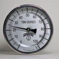 (UIM-Shop) Bi-Metal Thermometer Dial 6" , Range 0-50C , 1/2" NPT , Model TBM60060222NB28