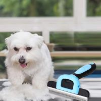 Detachable Dog Hair Removal Combs Pet Grooming Brush Dogs Cats Hair Shedding Massage Brush Dog Float Hair Remover Cleaning Tools Brushes  Combs