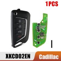 For Xhorse XKCD02EN Universal Wire Remote Key Fob 4 Button for Cadillac Style for VVDI Key Tool