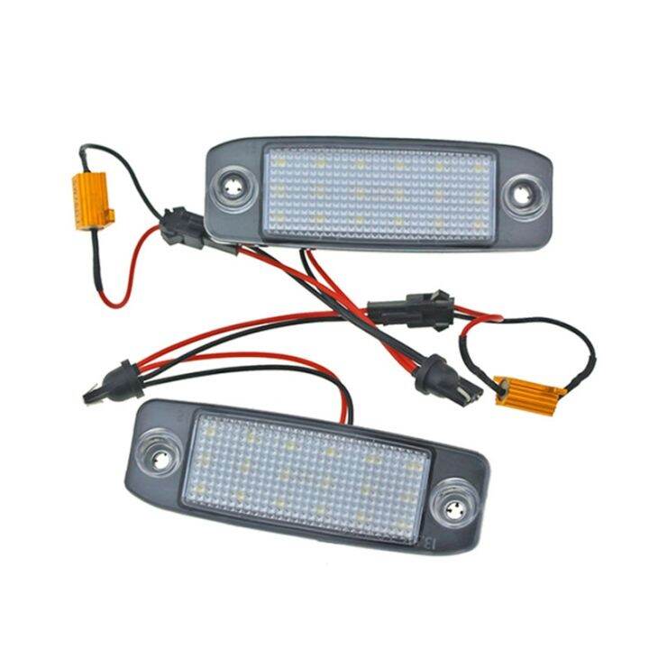 โคมไฟกรอบตัวเลข18led-สำหรับ-kia-sorento-r-sorento-mx-2010-2015ไฟป้ายทะเบียนรถยนต์มีความต้านทาน