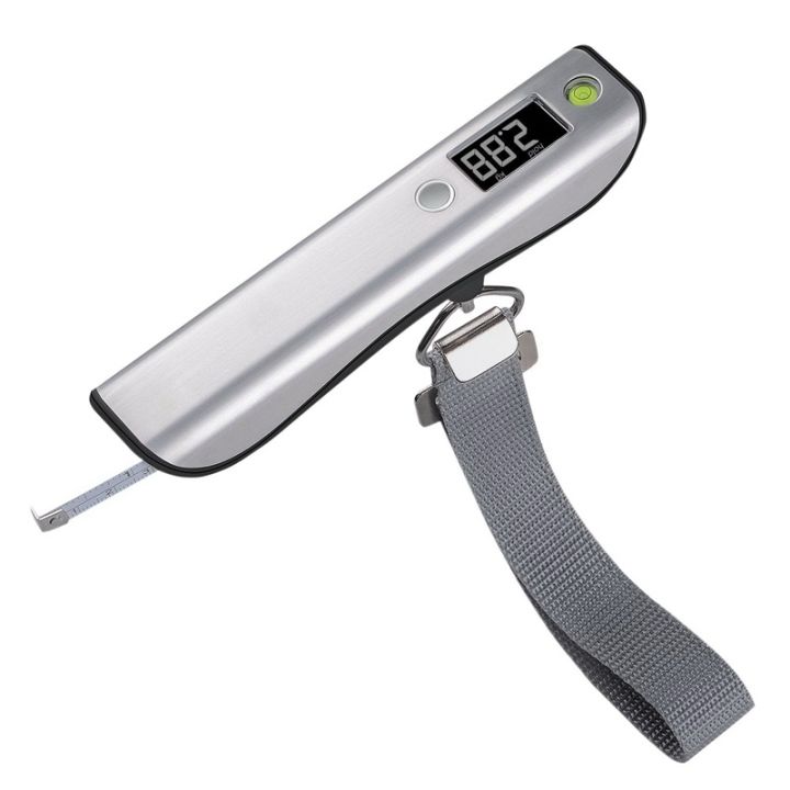 1pc 110lb/50kg Digital Luggage Scale, Portable Stainless Steel