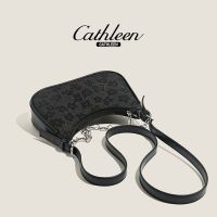 --nxkb238805๑❍  Kathleen senior female feeling small bag 2023 new niche ins inclined shoulder bag one shoulder brim joker alar package