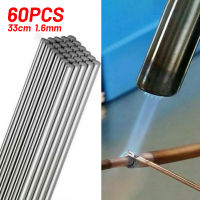 60Pcs อุณหภูมิต่ำ Easy Melt แท่งเชื่อมอลูมิเนียมแท่งเชื่อม Cored Wire Rod Solder สำหรับการบัดกรีไม่จำเป็นต้องใช้ผงบัดกรี-Tutue Store