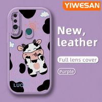 YIWESAN เคสสำหรับ Huawei Y9 2019 P Smart Z Honor เคส9X ลายการ์ตูนน่ารักรูปดีไซน์ใหม่วัวเคสโทรศัพท์หนังกันกระแทกเคสแฟชั่นแบบบางเคสซิลิโคนนิ่มคลุมทั้งหมดเคสป้องกันเลนส์กล้อง