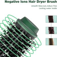 One Step Hair Dryer and Styler Volumizer 3 in 1 Hot Air Brush with Negative Ion Professional Salon Hair Straightener Curler Comb