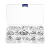 280Pcs/Set Aluminum Washers Round Metal Sealing Washer Gasket Plain Washer Flat Gasket Rings With Box Hardwares Accessories