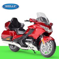 Welly 1:18 2020 HONDA GOLD WING Alloy Motorcycle Model High Simulation Metal Travel Motorcycle Model Collection Childrens Gifts