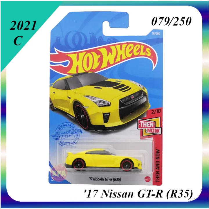 Hot Wheels JDM Diecast Cars 2017 Nissan GTR R35 (Yellow not mint