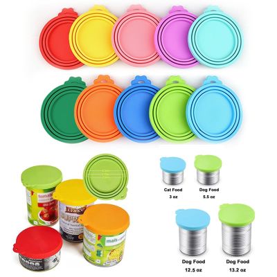 ↂ☌▥ Silicone Pet Can Lid Portable Dogs Cats Storage Tin Cap Lid Soft Seal Cover Canned Lid Pet Items Health Pet Daily Supplies