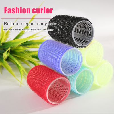 6 Pcs/Set Multi Size Random Color Self Grip Hair Rollers Pro Hairdressing Home Use DIY Magic Curlers Hair Salon Styling Rollers