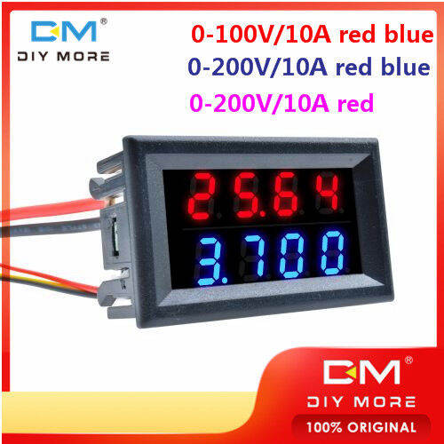 diymore DC100V200V 10A voltage and ammeter tester LED fourdigit
