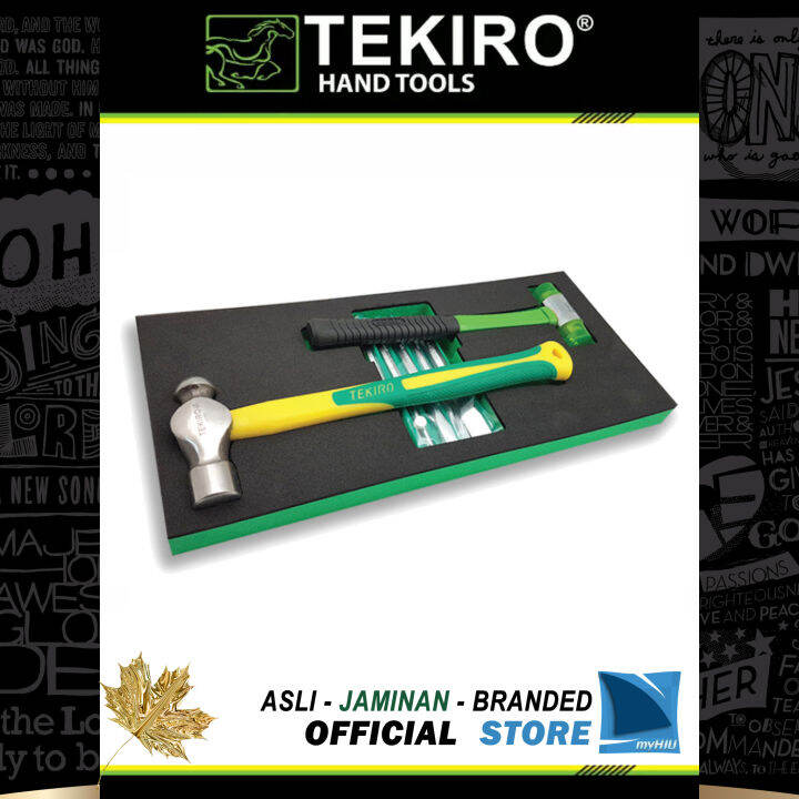 Palu dan Pahat Isi 9 pcs Perkakas Laci Kemasan EVA / Chisel and Hammer ...