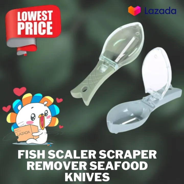 Fish Scaler Scraper Remover Seafood Knives Kitchen Tool for Faster and