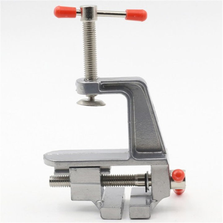 ปากกาจับชิ้นงาน-ปากกาจับงาน-ฐานหมุนได้360-ฐานหมุนได้-35mm-aluminium-alloy-table-bench-clamp-vise-mini-bench-vise-table-screw-vise-for-diy-craft-mold-fixed-repair-tool