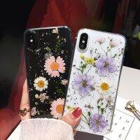 (พร้อมส่ง) เคสศัพท์มือถือ TPU ใส ลายดอกไม้แห้ง สำหรับ SE 2020 13 12 11 Pro Max X Xr Xs Max 8 7 6 6s Plus