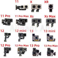 แม่พิมพ์กล้องด้านหลังดั้งเดิมสําหรับ iPhone X XR Xs 11 12 13 Pro Max mini Back Main Real กล้อง Flex Cable อะไหล่ซ่อม