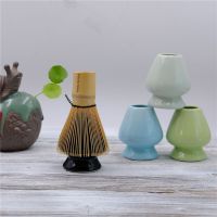 Ceramic Matcha Bowl Tea Blending Brush Simple Bamboo Tea Scoop Whisk Japanese Teaware Tools Kung Fu Teaset 3 In 1 Tea Ceremony