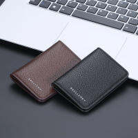 Baellerry Men S Leather Card Wallet Minimalist Small Thin Purse Soft Slim Mini Credit Card Bank ID Card Holder Wallet For Men