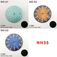 31Mm NH35 Watch Dial Watch Faces Green Luminous Mens Watch Modification Parts For Patek Philippe AQUANAUT 2813 8215 8200