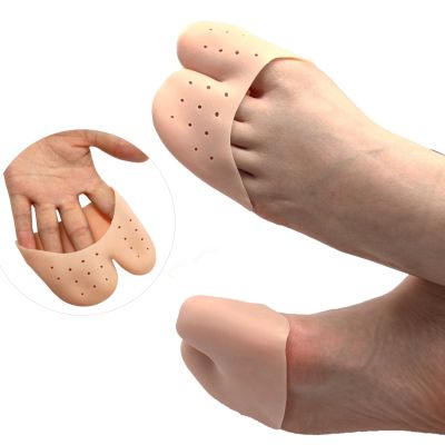 ▣ 2Pcs/1Pair Soft Forefoot Pads Silicone Gel Pointe Toe Finger Cover Pain Protector High Heels Gel Pads for Feet Ballet Foot Care
