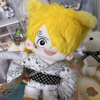 อะนิเมะเกมตัวละคร Sanji ตุ๊กตายัดตุ๊กตาร่างกายแต่งตัวยัดไส้ผ้าฝ้าย Plushie หมอนคอสเพลย์ของขวัญ20เซนติเมตร