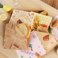 Sandwich Wrapping Paper Oil-Proof Disposable Food Toast Bread Hamburger Fries Baking Oil Paper Cut for Kitchen Accessories