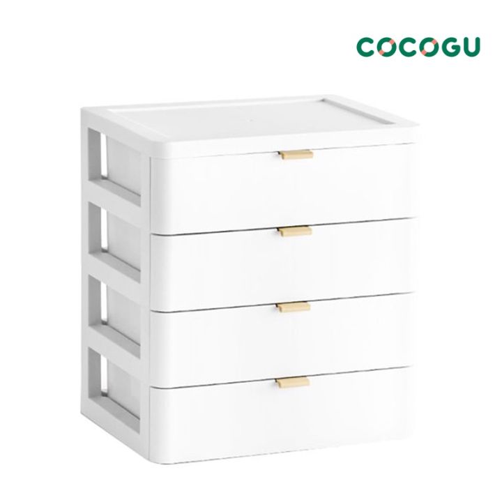 cocogu-ลิ้นชักเก็บของแบบตั้งโต๊ะ-2-ชั้น-3ชั้น-4ชั้น-คละสี