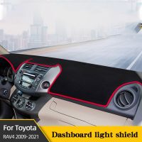 Car Dashboard Cover For Toyota RAV4 2009-2021 Sun Shade Instrument Desk Mats Rear Window Interior Accessories Black 1pcs