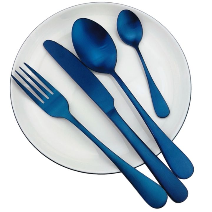4pcs Black Silverware Set Flatware Stainless Steel Fork Knife Spoon Cutlery  Dishwasher Safe Dinnerware Tableware