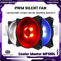 CoolerMaster MF120L RGB 12ซม. สีแดงสีฟ้าสีขาว LED CPU Air-Cooled หม้อน้ำ Quiet Damping คอมพิวเตอร์กรณี CPU Cooler พัดลม