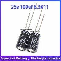 10PCS Rubycon imported aluminum electrolytic capacitor 25v 100uf 6.3X11 Ruby ZL / yxm long life Electrical Circuitry Parts