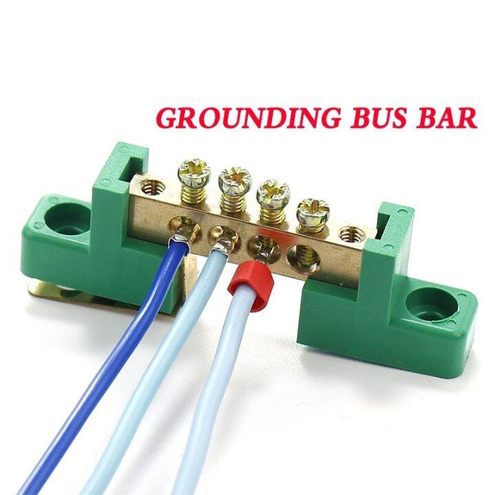 Grounding Bus Bar Brass Grounding Bus Bar 6/8/12 Ways Distribution Boxes Grounding Bar Lazada PH