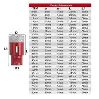 รุ่นใหม่ 6-80mm เครื่องบดมุม M14 หัวเจาะแกนเกลียวสีแดง ขายส่ง