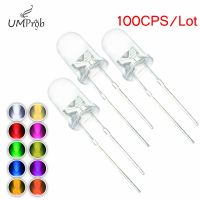 100Pcs/Lot 10 Colors 5MM LED Round Light Diode Green/Yellow/Blue/White/Red/Warm White/Orange/Purple/Pink/Yellow Green LED Kit