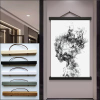 Magnetic Wood Photo Frame, Iron Absorbing Picture Frame, Solid Wood Photo Frame, for Art, Portrait, Canvas, Poster, 40 50 60 Cm