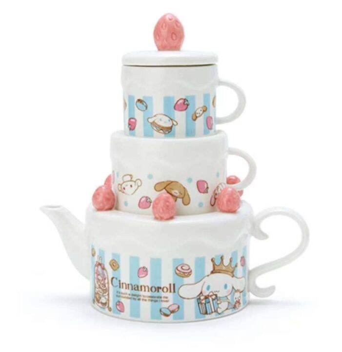 SANRIO ORIGINAL Cinnamoroll Birthday Cake Ceramic Tea SET | Lazada PH