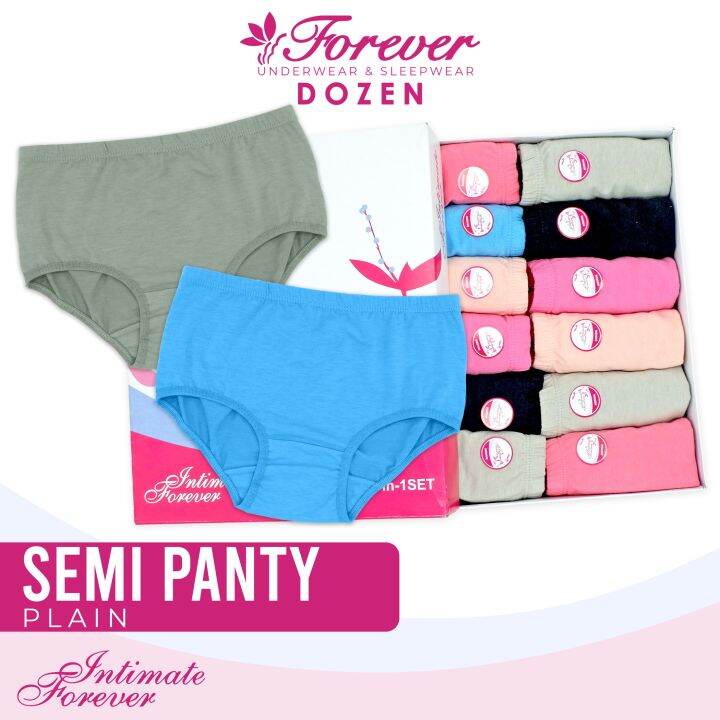 Intimate Forever NGS Dozen wide band Semi panty cotton underwear
