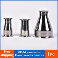 1Pc SS304 OD19mm to 102mm 3/4 quot;- 4 quot; Pipe Sanitary Tri Clamp Ferrule Reducer Weld Reducer Pipe Connector