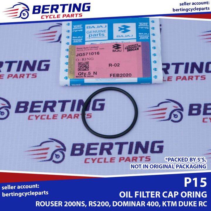 ORING OIL FILTER CAP Rouser NS200 200NS RS200 Dominar 400 KTM Duke RC