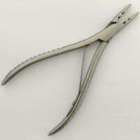 【Booming】 Quick Sell Mall Pc/lot 7นิ้ว Silver Steel Hair Extension Pliers With Two Holes Keratin Hair Extensions Tools