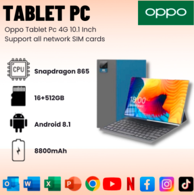 จัดส่งฟรี OPPO Tablet PC แท็บเล็ต 12 Inch Android 12.0 12GB RAM 128GB/512GB ROM Dual SIM 4G 5G LTE รองรับซิมการ์ดทุกเครื่อข่าย โทรศัพท์ ถูกๆ ดี เล่นและเกมคุณภาพสูง ดู Netflix