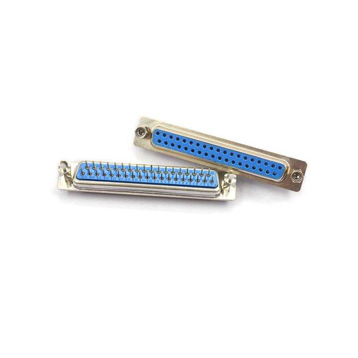 5pcs DP37 37 Pin Male/Female Blue Straight Pin DB37 Dsub PCB Mount