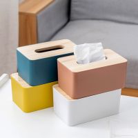 Wooden Tissue Box with Removable Lid Eco-friendly Tissue Container Towel Tissue Paper Holder Napkins Case Living Room Box